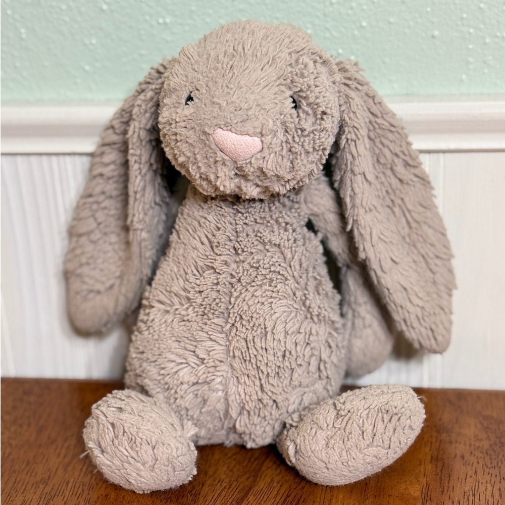 Jellycat Bashful Bunny Beige Plush 12 inch Well Loved